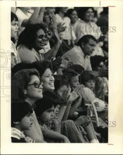 1978 Press Photo Crowd Cheering at Event on Main Street - hpa13623
