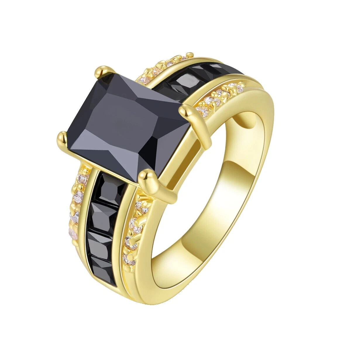 Sapphire Yellow Gold Filled Fashion Rings