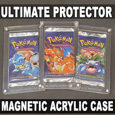 Pokemon Booster Pack Magnetic Acrylic Case / Protective Display Case Case Only 