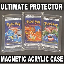 Pokemon Booster Pack Magnetic Acrylic Case / Protective Display Case (Case Only)