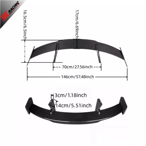Real Carbon Fiber Rear Trunk Spoiler Wing New Style For Tesla Model 3 2017-2021 - Picture 12 of 16