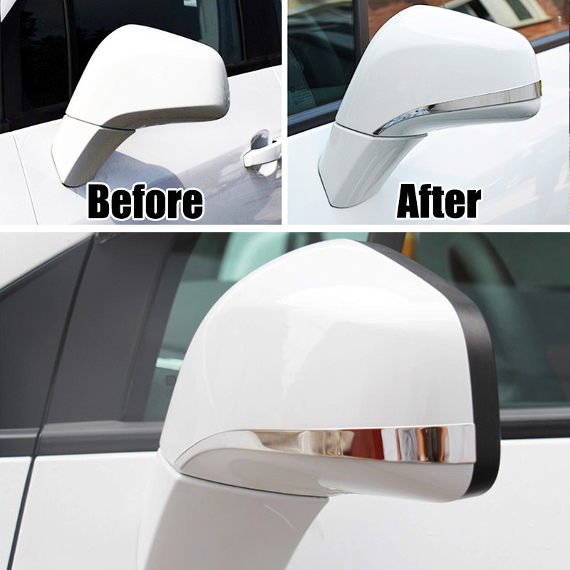 Chrome Rear View Side Mirror Cover Trim Strip Bezel For Opel Vauxhall