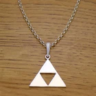 Stunning Solid 925 Sterling Silver Legend of Zelda Triforce Necklace & Chain