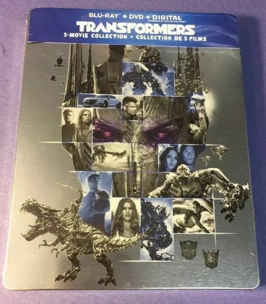 Transformers 5 Movie Collection Bluray DVD Steelbook for sale online