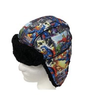 Ear Flap Hat Marvel Superman Comics H M Boys Us 4-6 Yrs Warm Fleece