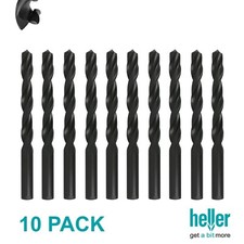 10 PACK Heller HSS R Twist Drill Bit Set Metal Wood Plastic ALL SIZES 1mm - 13mm