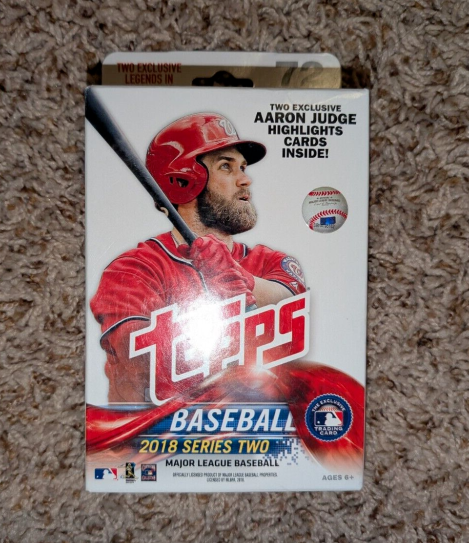 2018 Topps Series 2 Baseball Factory Sealed 72 Card Hanger