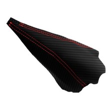 Manual Shift Boot Pvc Carbon For Ford Mustang 1994-2004 Red Stitch