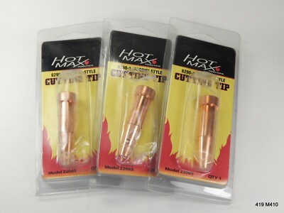 Three (3) Packs of #22065 Medium Duty Gas Cutting Tip 