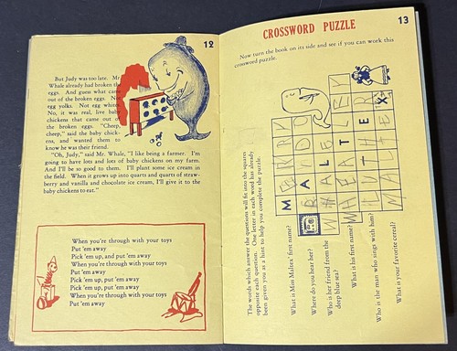 Frank Luther's Wheatley Whale Fun Book (1950) Vintage Children's Book - Bild 12 von 18
