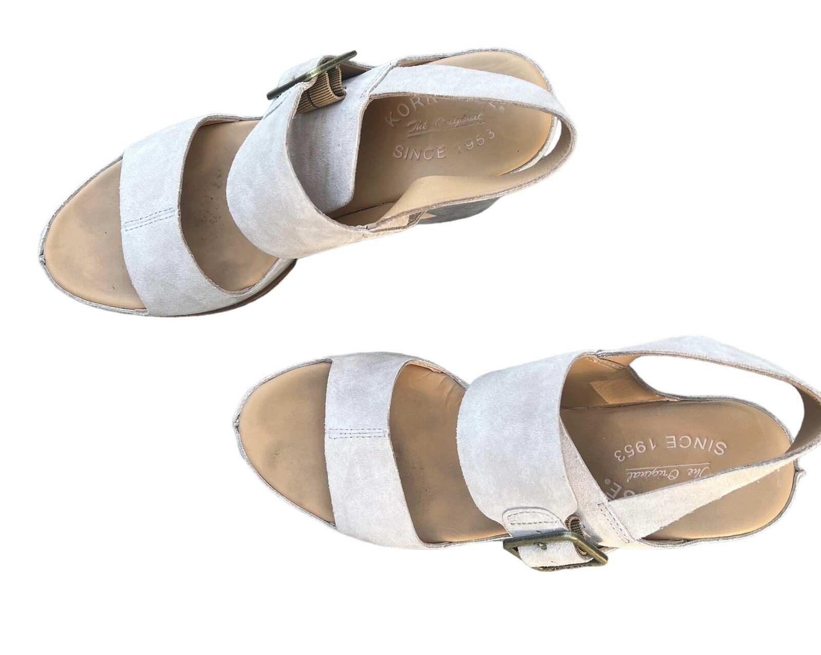 KorkEase San Carlos Natural Wedge Light Pink Suede S… Gem