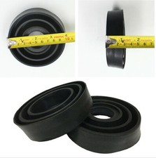 Universal Dust Cover for Car Headlight LED Rubber Housing Seal Cap Black 1 Pair