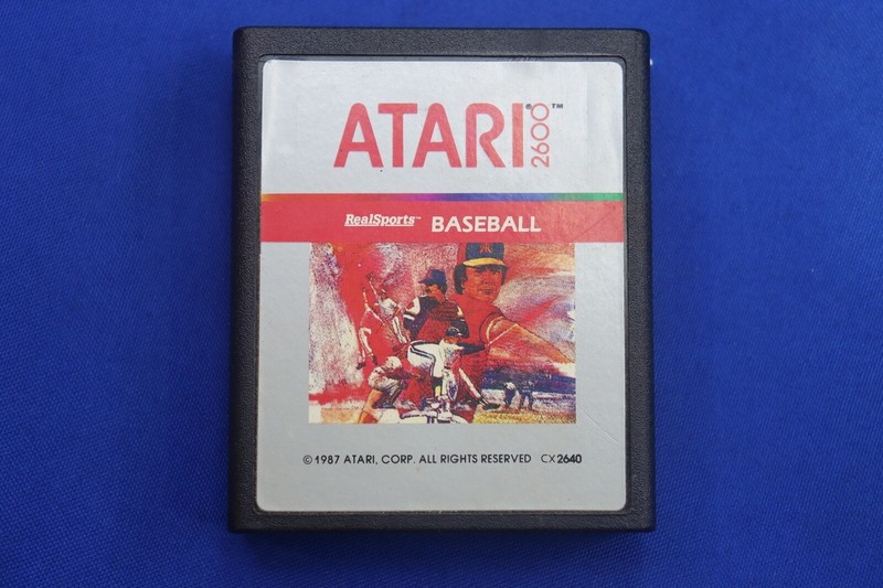 Atari Model 2600 Real Sports BASEBALL Video Game 1987 ATARI CORP CX2640 Rare !!