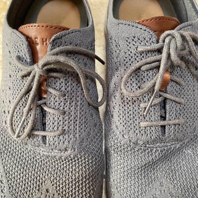 Cole Haan Men\'s Original Grand Stitchlite Oxfords Size 11 Gray Knit With Leather Men main image 3