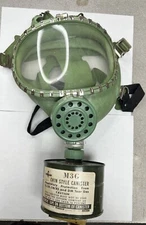 Willson Gas Mask chin style M3G green