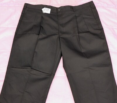 HENRY SEGAL BLACK Pants For MEN SIZE - W50 X L35- UN-HEMMED. TAG NO. Z77