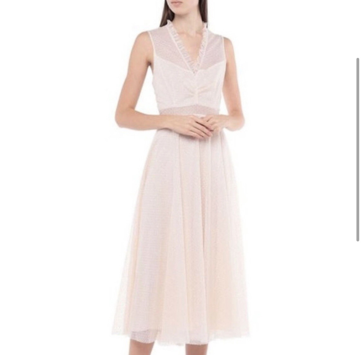 sandro long embroidered tulle dress Sandro Embroidered Tulle Dress in Rust  UFO No More