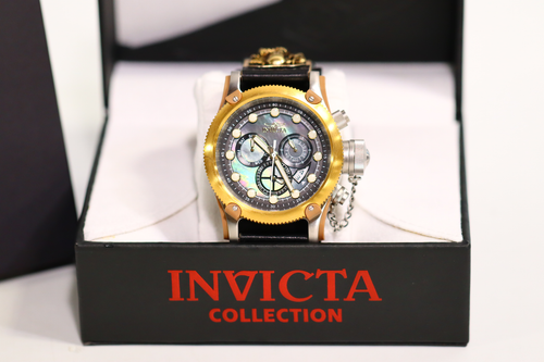INVICTA Pro Diver Men 52mm Stainless Steel + Plastic Gold + Brown + Khaki Black - Picture 3 of 8