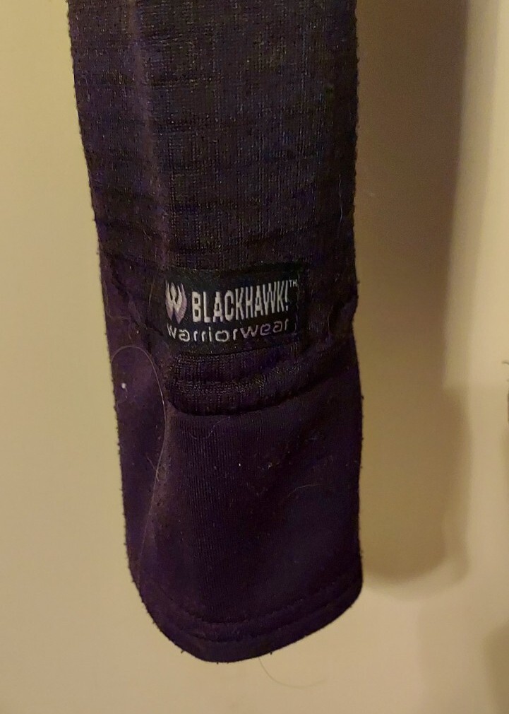 BLACKHAWK Warrior Wear 1/2 zip Tactical Shirt Fleece lined Mens Sz