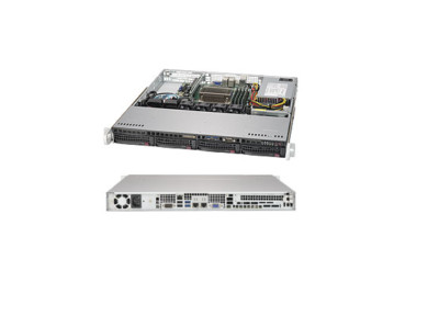 Supermicro Server 5019S-M SuperServer Barebone 4x 3,5'' SATA3 Einschübe, 2x GbE Ports