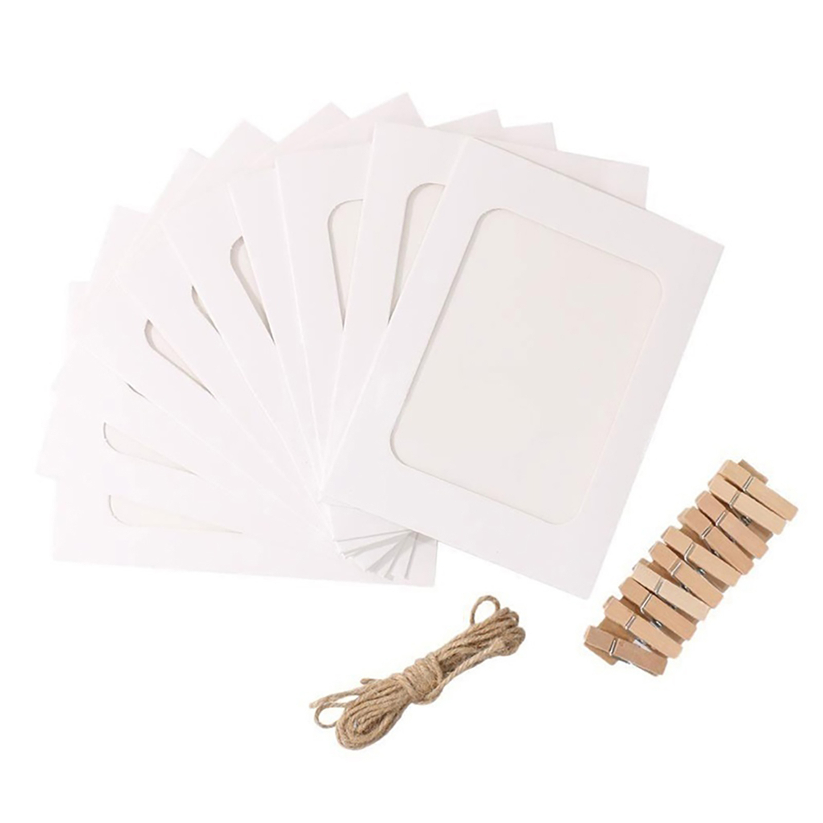 1 Set Hanging Photo Frames Fine Workmanship Portable Wall Hanging Photo