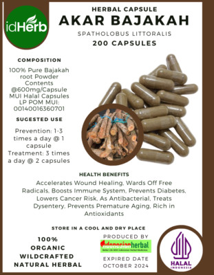 [idHerb] CAPSULES Spatholobus Littoralis Akar Bajakah Organic Herbal Herbs fresh