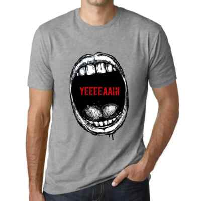 Herren Grafik T-Shirt Mundexpressionen yeeeeaah!   Mouth Expressions Yeeeeaah!