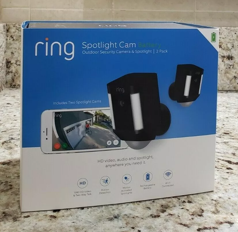 Ring Spotlight Cam Battery - Smart Security Video Camera with 2