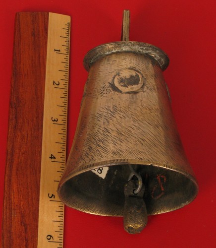 ANTIQUE ANCIENT PRIMITIVE CAST TEMPLE BELL CHINESE HINDU INDIA RELIGION SACRED ! - Picture 6 of 6