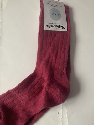 Pantherella Womens Cashmere Socks 4-7 Tabitha Damson Mix BNWT