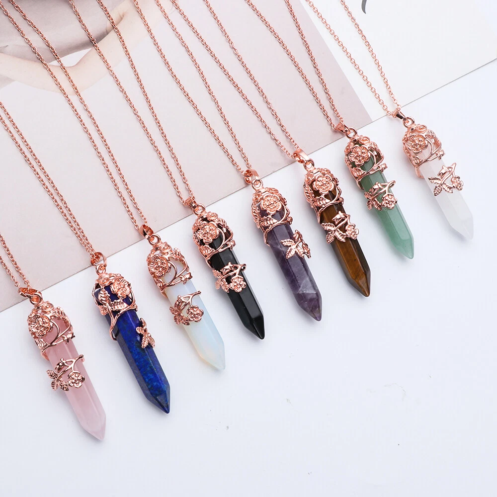 Beautiful 2024 crystal necklaces