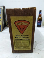 Vintage Oilzum Multi Purpose Lubricant Grease Shipping Box White & Bagley Co