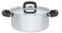 Fiskars 855353 Kochtopf Edelstahl Silber 3 Liter Kasserolle Deckel Induktion