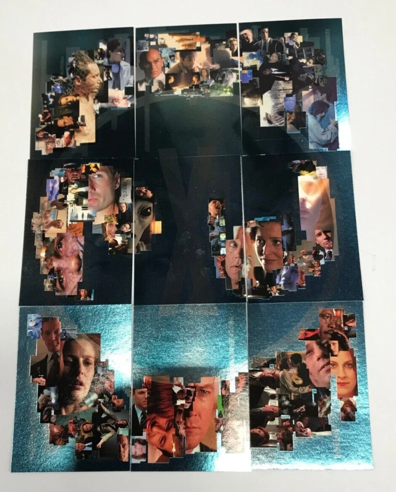 INKWORKS THE X-FILES SEASON 4 TO 8 TRADING CARD COMPLETE 9 FOIL PUZZLE CARD SET - Image 2 of 4