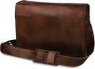 Leather Laptop Messenger Bag Satchel Vintage Men's Genuine Briefcase Handmade