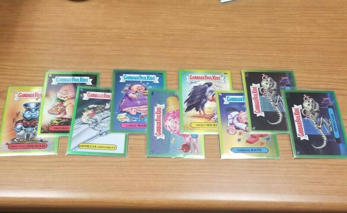 NEW GPK Topps 2020 Garbage Pail Kids Chrome 3 GREEN REFRACTOR Cards * YOU PICK*