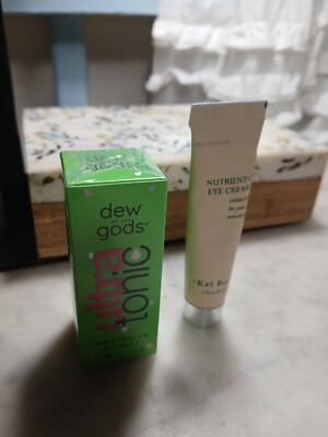 KAT BURKI  NUTRIENT C EYE CREAM  .5OZ + Dew of the Gods Fiii Fuji Collagen Mask