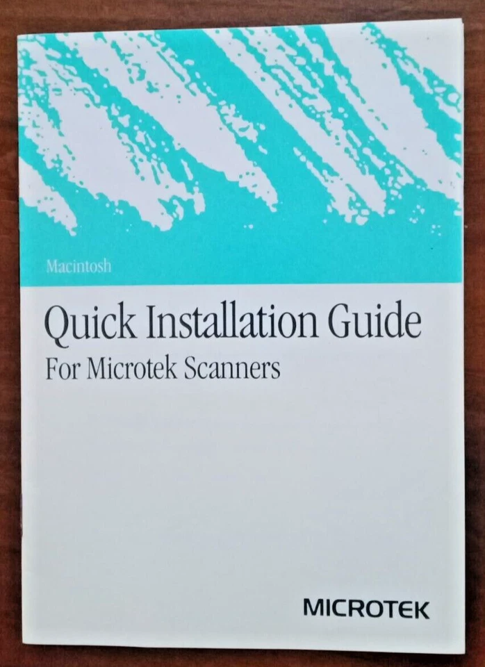 MANUALI - Microtek Scanner MSF-330Z Flatbed SCSI Scanner - Immagine 4 di 4