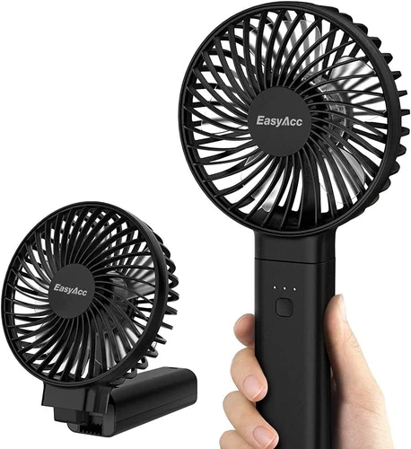 EasyAcc USB Handheld Fan Portable Desk Fan with 5000mAh Battery Rechargeable US - Picture 19 of 23