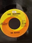 THE BEATLES  7" 45 RPM "Lady Madonna" & "The Inner Light" VG condition