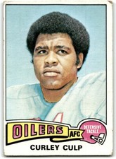 1975 TOPPS CURLEY CULP HOUSTON OILERS #297