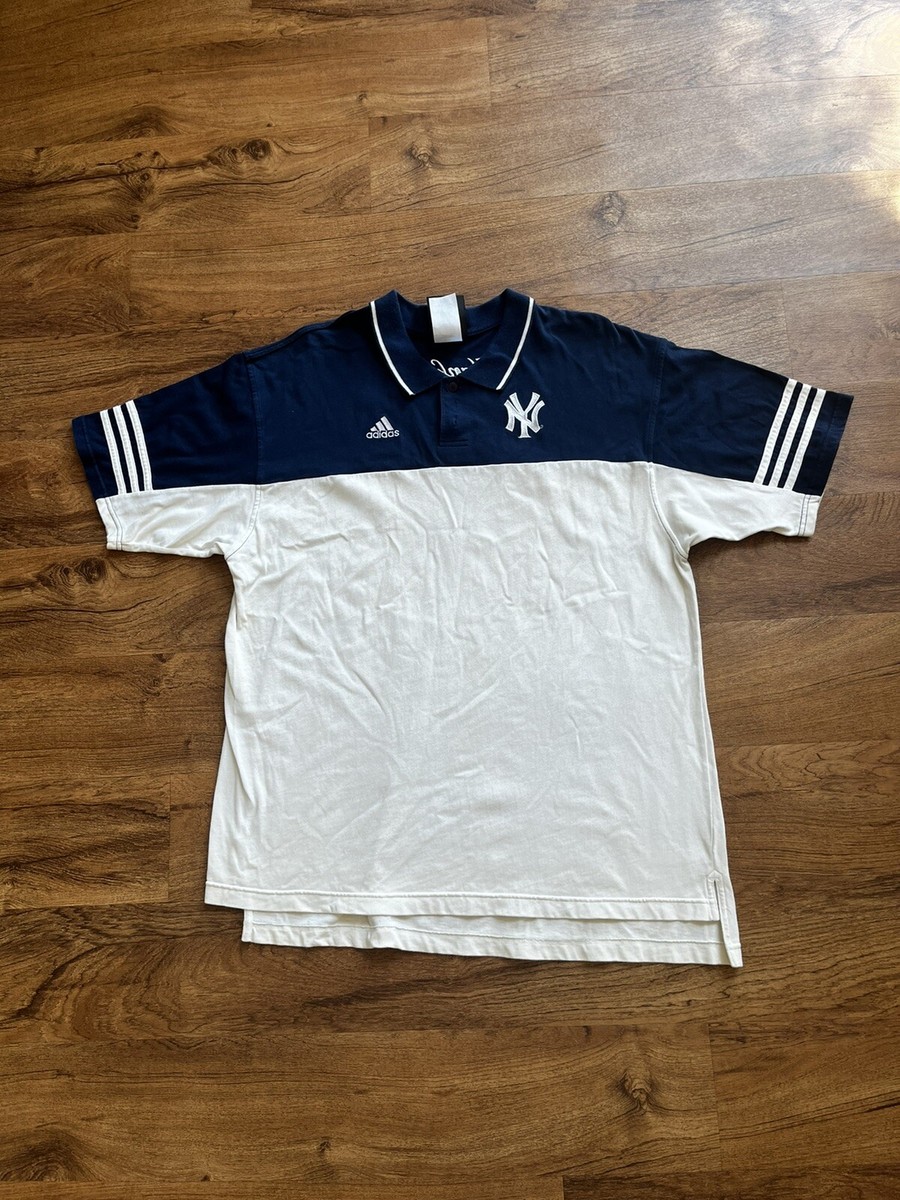 adidas ヤンキース　90s〜 ポロシャツ Vintage 90s Adidas x New York Yankees Polo Shirt Mens Size