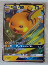 Carta Pokemon Raichu GX SM213 Holo ITA Promo Destino Sfuggente 