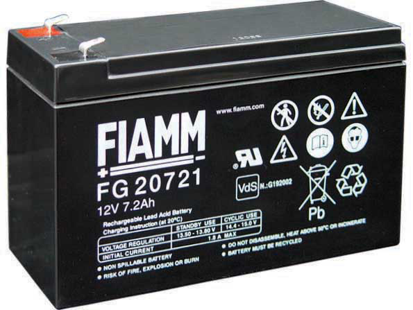 Batteria FIAMM AGM pannelli solari fotovoltaici 7.2 Ah