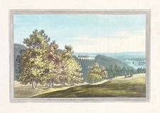 Druids Temple Remenham Park Place 1793 original aquatint by Farington Stadler