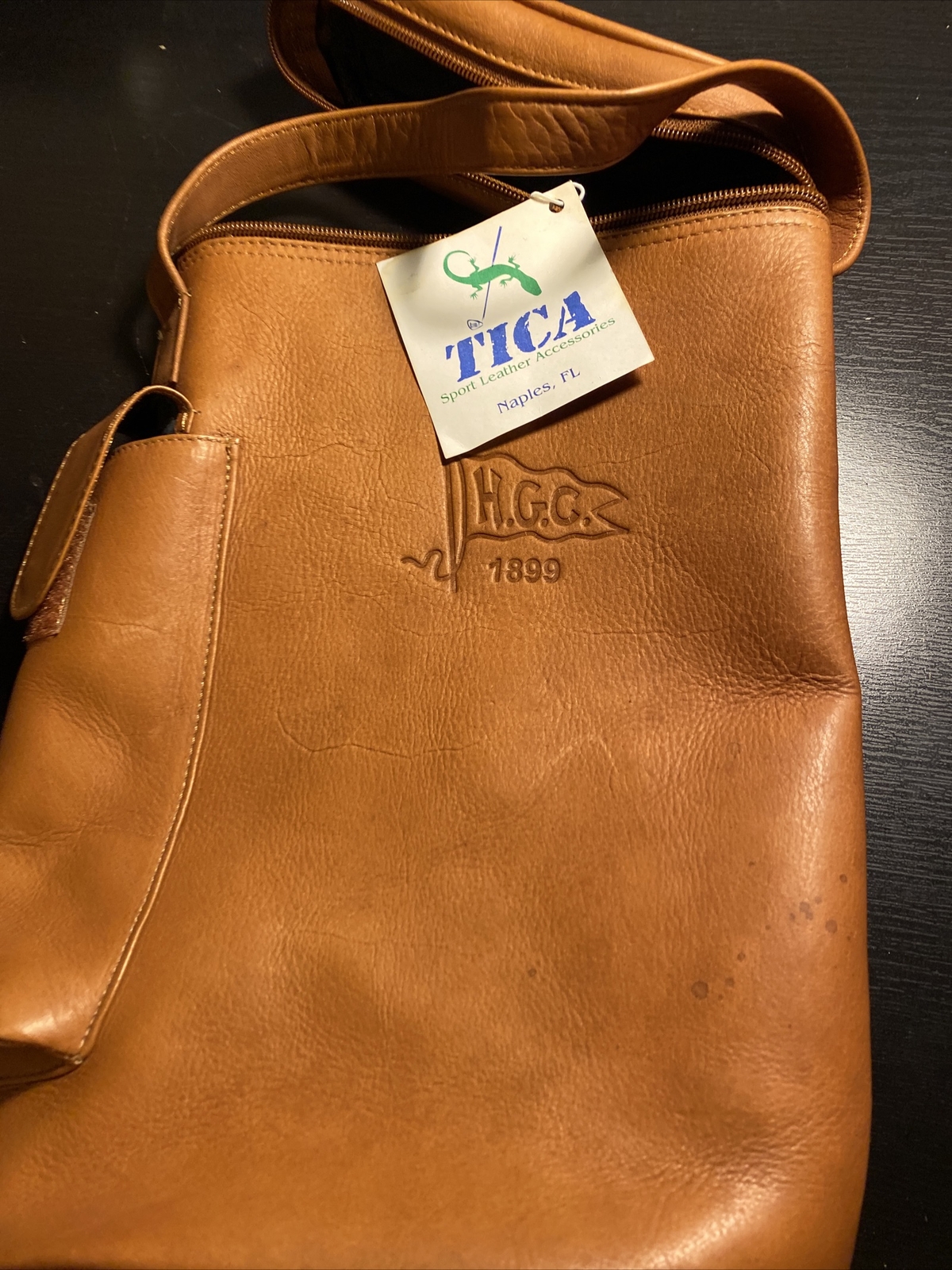 Tica Sport Leather Wine Bag light brown eBay