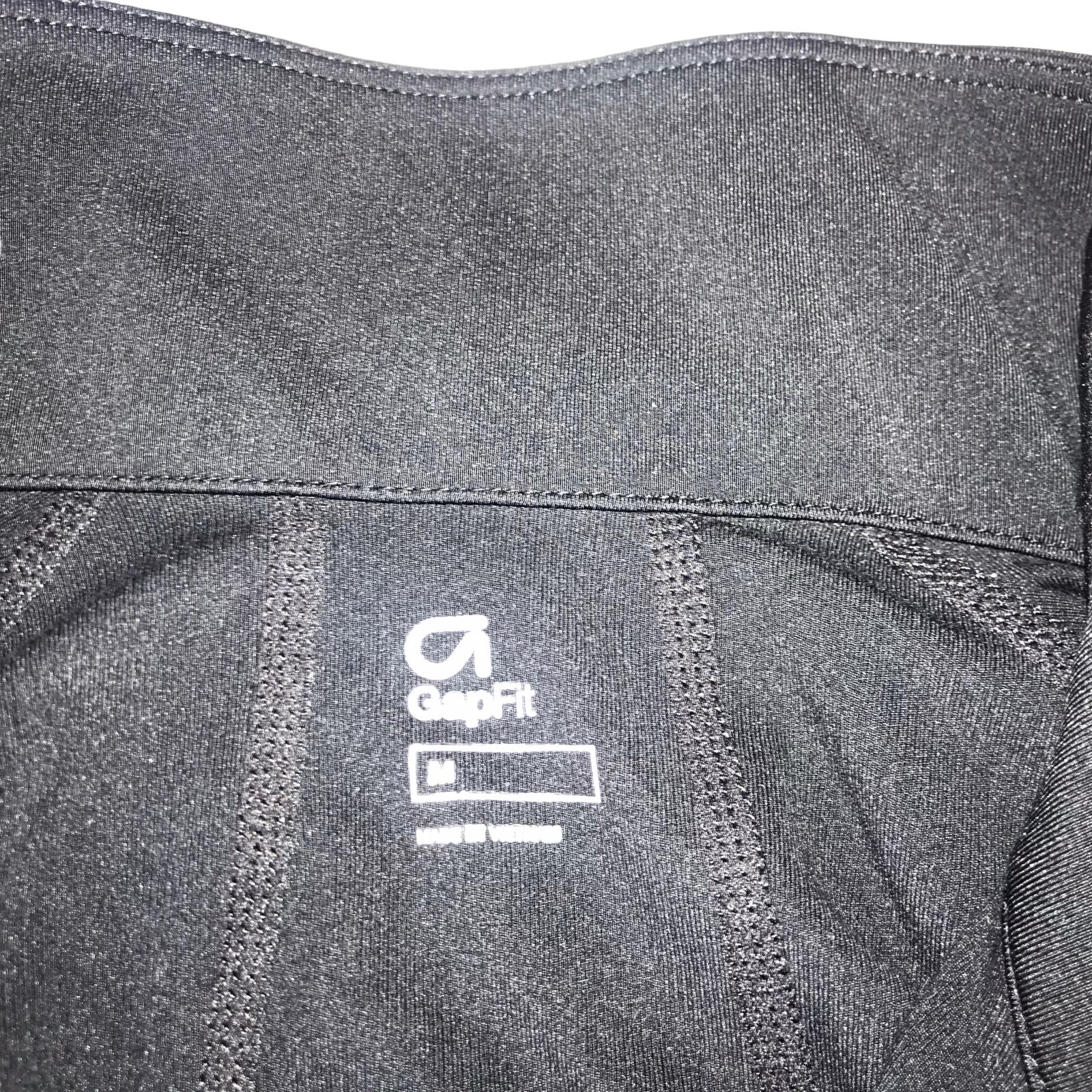 GAP Body Athletic Pullover Half Zip Solid Black S… - image 7