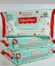 7 Pack Fisher-Price Baby Wipes Cleaning 80ct Aloe Vera  Chamomile 560 ct total