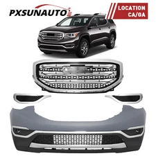 Front Bumper Cover 2017 2018 2019 GMC Acadia Grille SLE SLT Assembly Kit Set