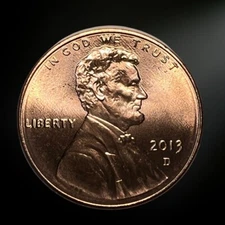 2013 D Denver Lincoln Shield Cent Brilliant Uncirculated (BU)
